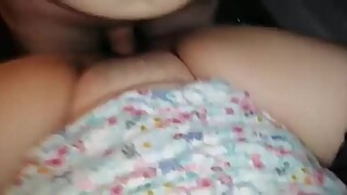 Stranger fuck my wife in car and cum in her pussy, dogging wife