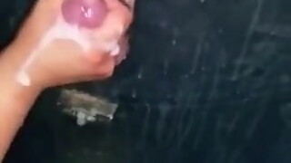 Amateur Gloryhole cumshot on camera