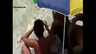 Wife is Shared with a Stranger at the Nude Beach