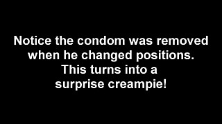 Surprise creampie