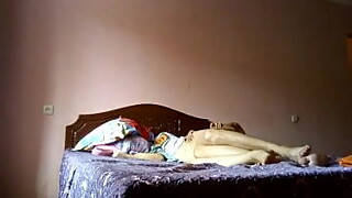 Kazakh slut gets fucked by her neighbor while hubby at work